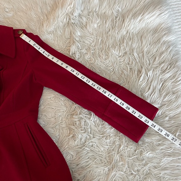 Michael Kors | Red | Double Breasted | Pea Coat - Picture 9 of 13